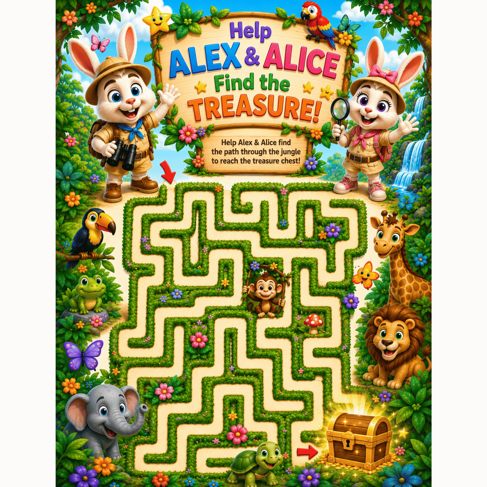 Activity Sheet Nursery - Alex & Alice
