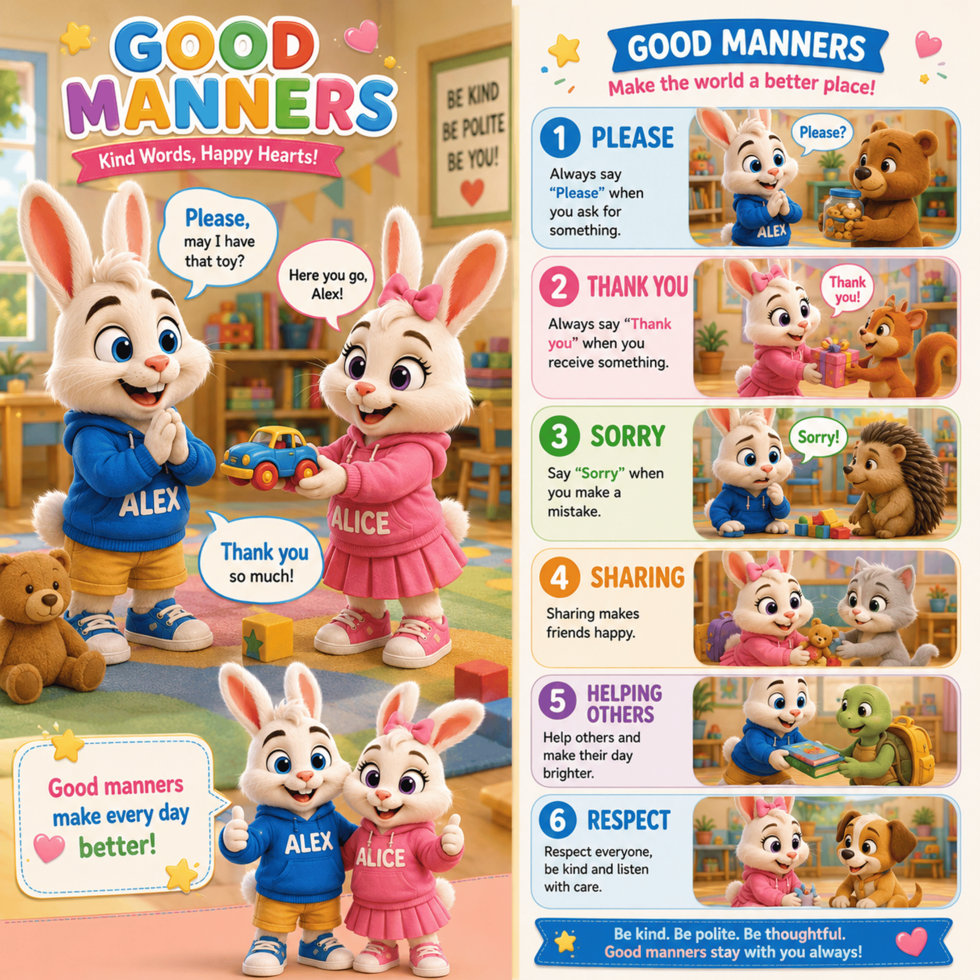 Good Manner Book : Alex & Alice